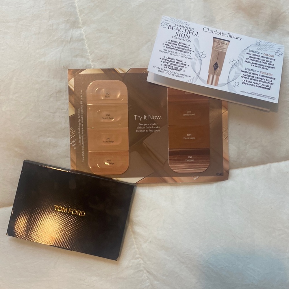 Luxury foundation samples